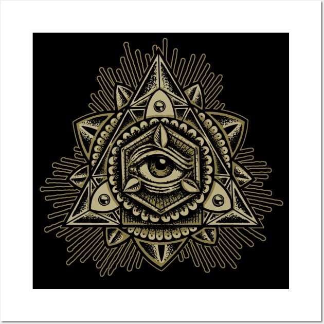 Sacred Trinity Eye - Mandala - Posters and Art Prints | TeePublic